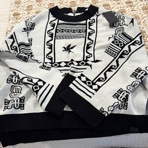 Black and White Aztec Sweater